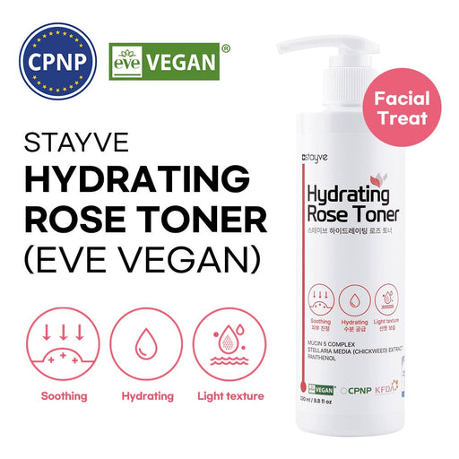 Stayve Hydrating Rose Toner 290ml 9.8floz