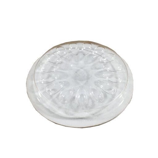 Circle Plastic Lash Fan and Glue Holder 2" Disposable