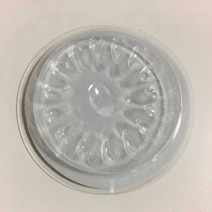 Circle Plastic Lash Fan and Glue Holder 2" Disposable
